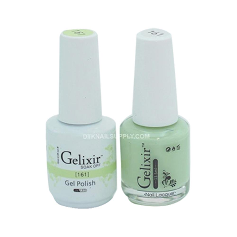  Gelixir Gel Nail Polish Duo - 161 Green Colors by Gelixir sold by DTK Nail Supply