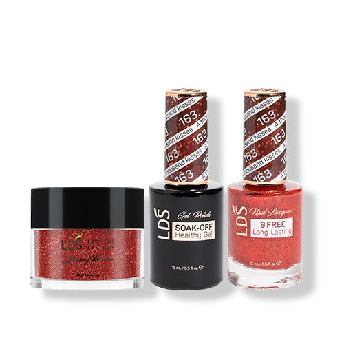 LDS 3 in 1 - 163 A Thousand Kisses - Dip (1oz), Gel & Lacquer Matching