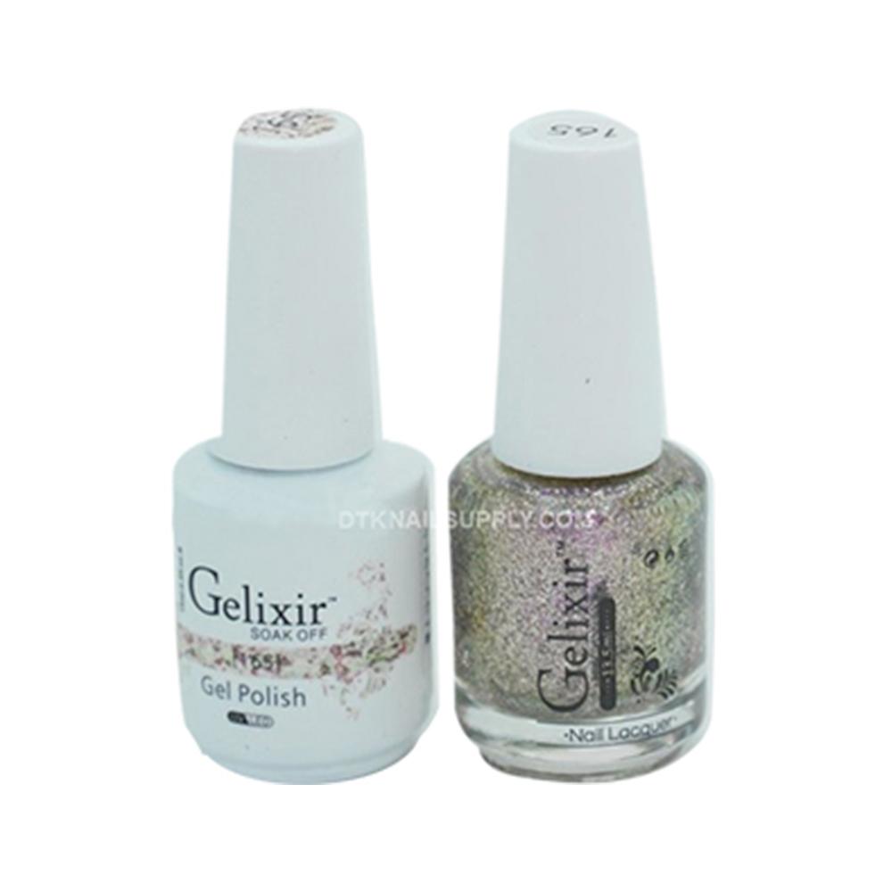  Gelixir Gel Nail Polish Duo - 165 Multi Glitter Colors by Gelixir sold by DTK Nail Supply