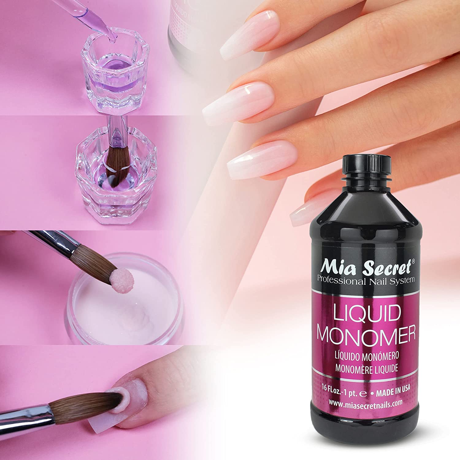  Mia Secret Liquid Monomer - 16oz by Mia Secret sold by DTK Nail Supply