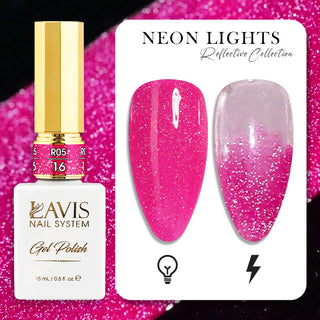 LAVIS Reflective R05 - Set 48 Colors - Gel Polish 0.5 oz