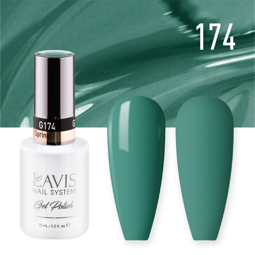 LAVIS 174 Thermal Spring - Gel Polish & Matching Nail Lacquer Duo Set - 0.5oz
