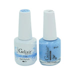  Gelixir Gel Nail Polish Duo - 174 Blue Glitter Colors by Gelixir sold by DTK Nail Supply