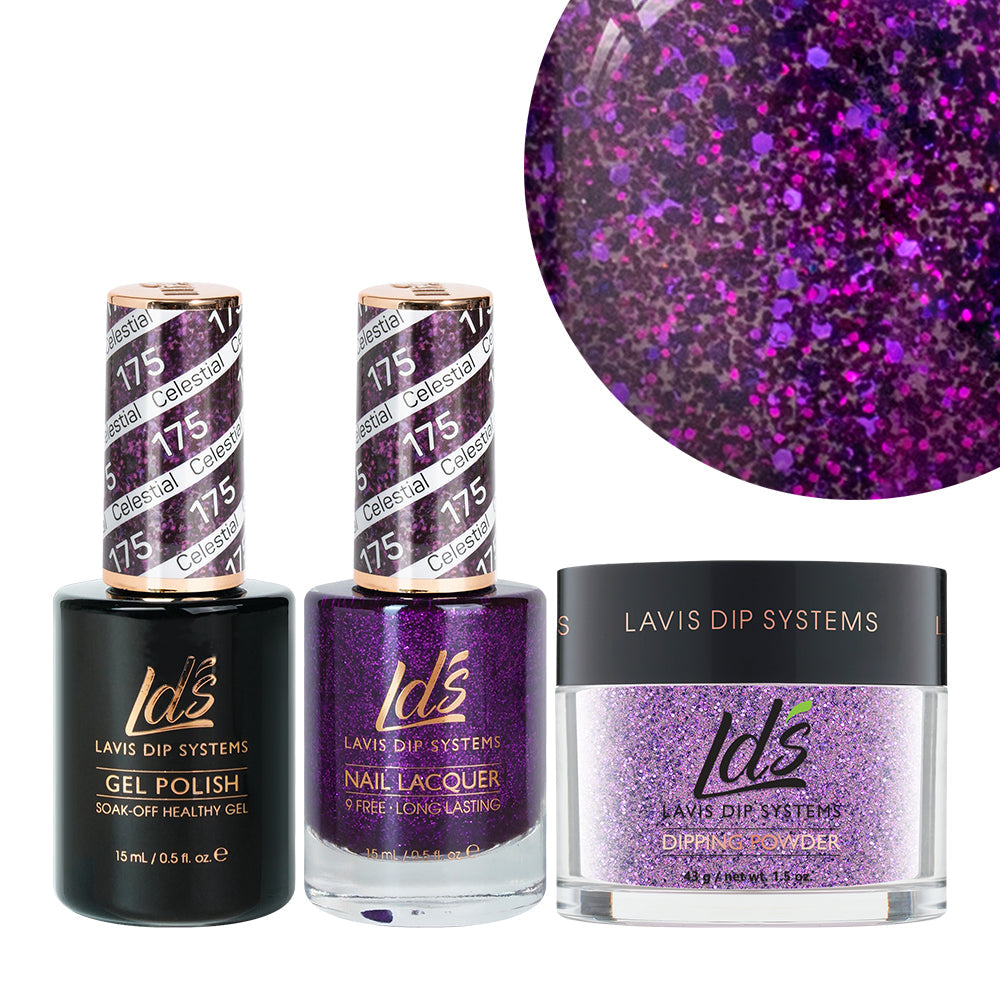 LDS 3 in 1 - 175 Celestial - Dip (1.5oz), Gel & Lacquer Matching