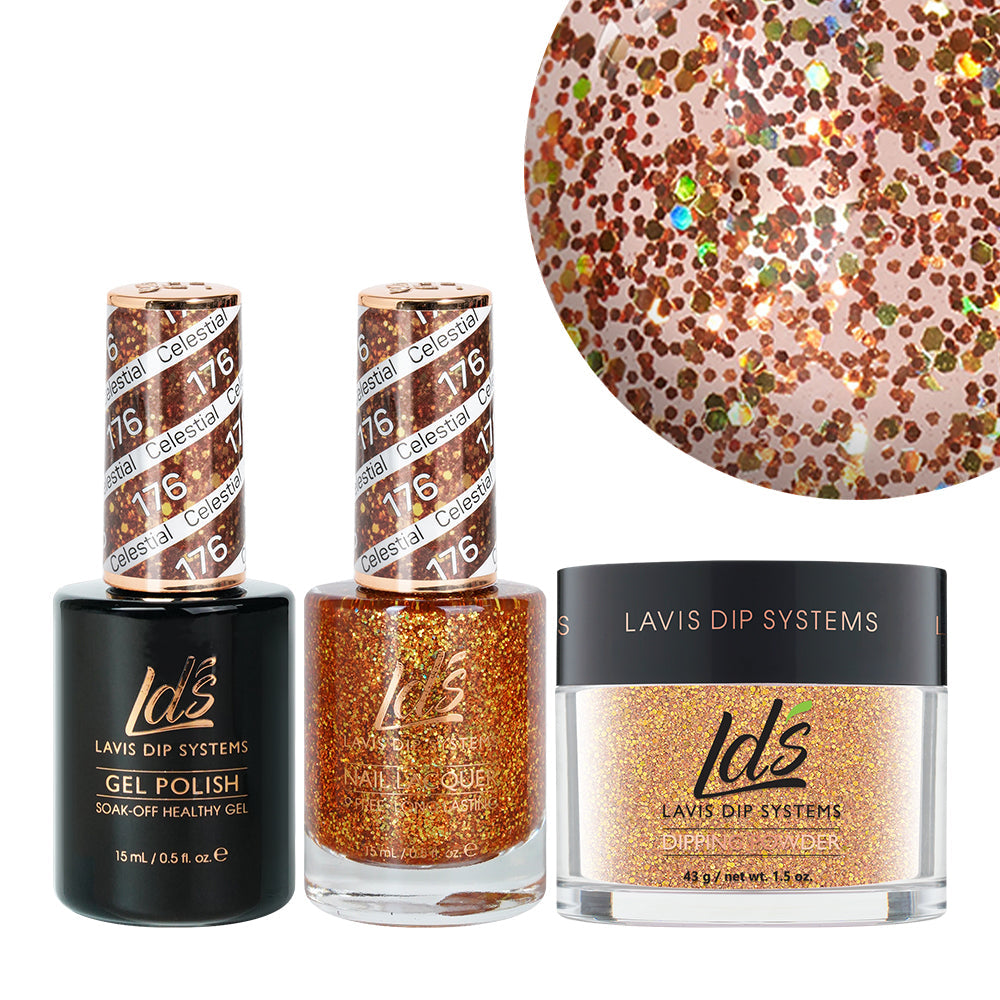 LDS 3 in 1 - 176 Autumn Russet - Dip (1.5oz), Gel & Lacquer Matching