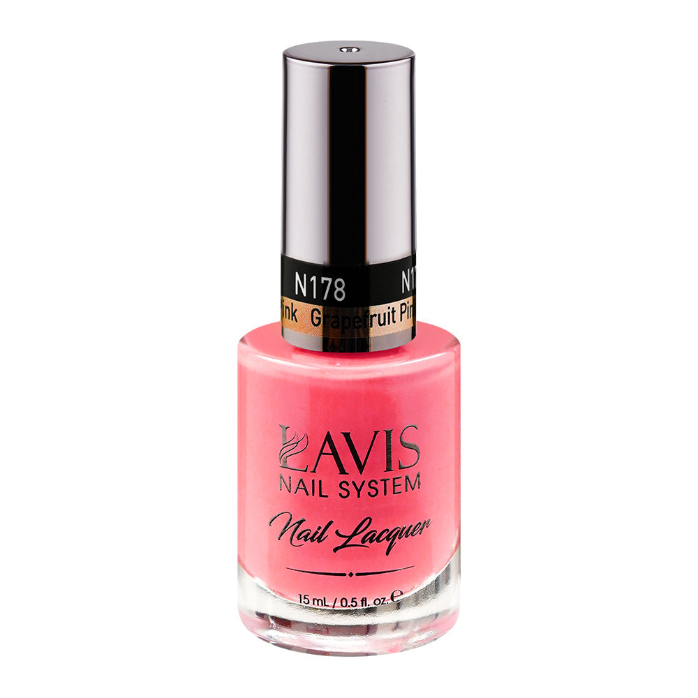 LAVIS 178 Grapefruit Pink - Nail Lacquer 0.5 oz