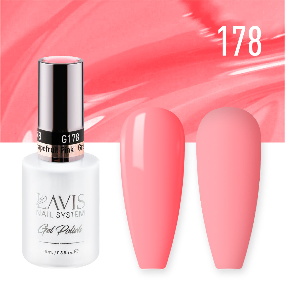 LAVIS 178 Grapefruit Pink - Nail Lacquer 0.5 oz