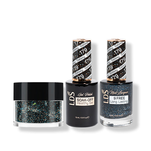 LDS 3 in 1 - 179 Galaxy - Dip (1oz), Gel & Lacquer Matching