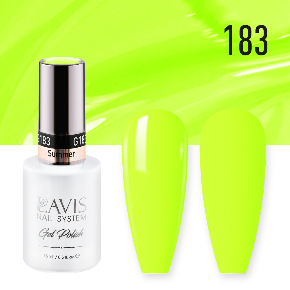 LAVIS 183 Summer - Gel Polish & Matching Nail Lacquer Duo Set - 0.5oz