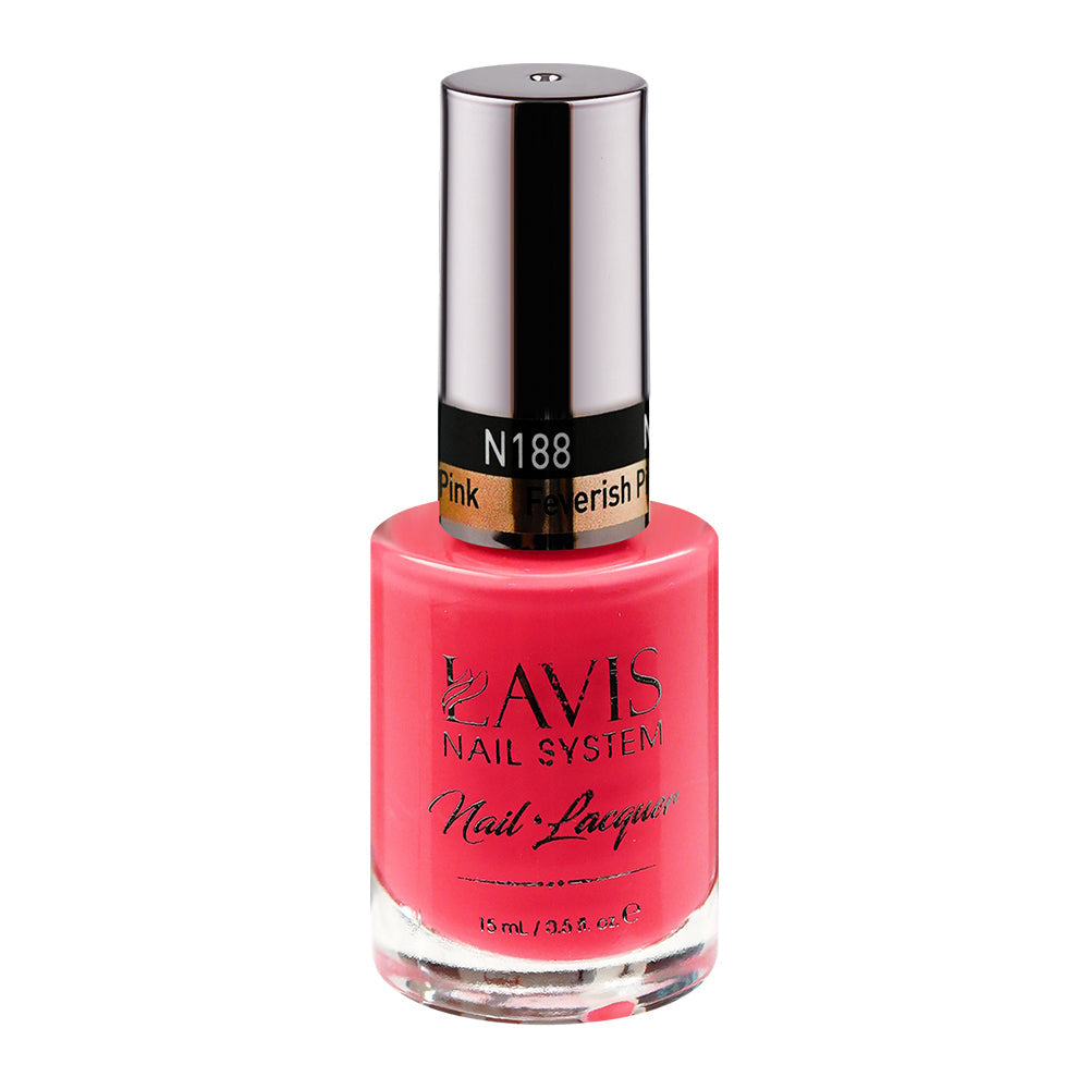 LAVIS 188 Feverish Pink - Nail Lacquer 0.5 oz