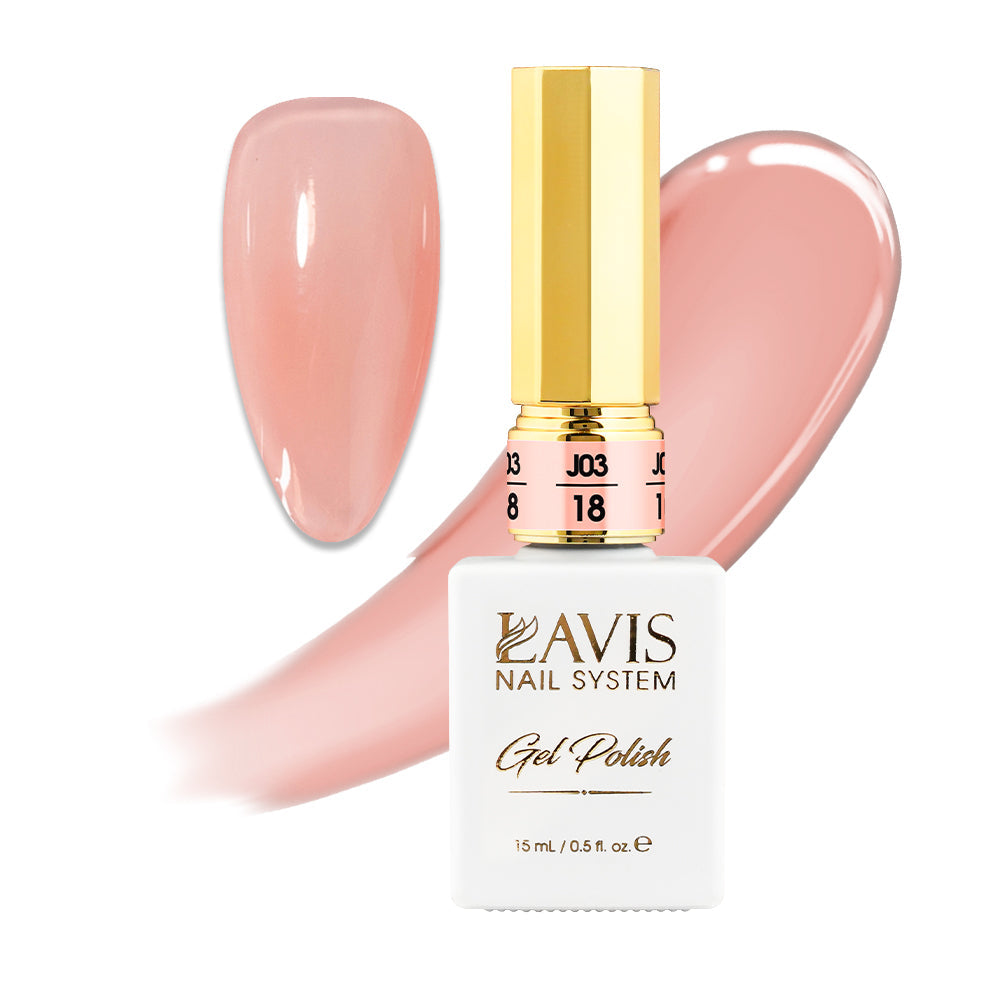 LAVIS J03 - 18 - Gel Polish 0.5oz - Bare With Me Collection