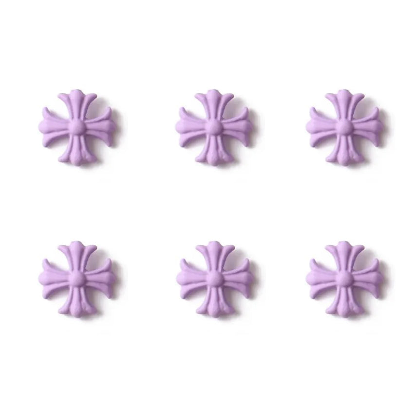 #233-238 2PCS Purple Matte Nail Charm Medieval