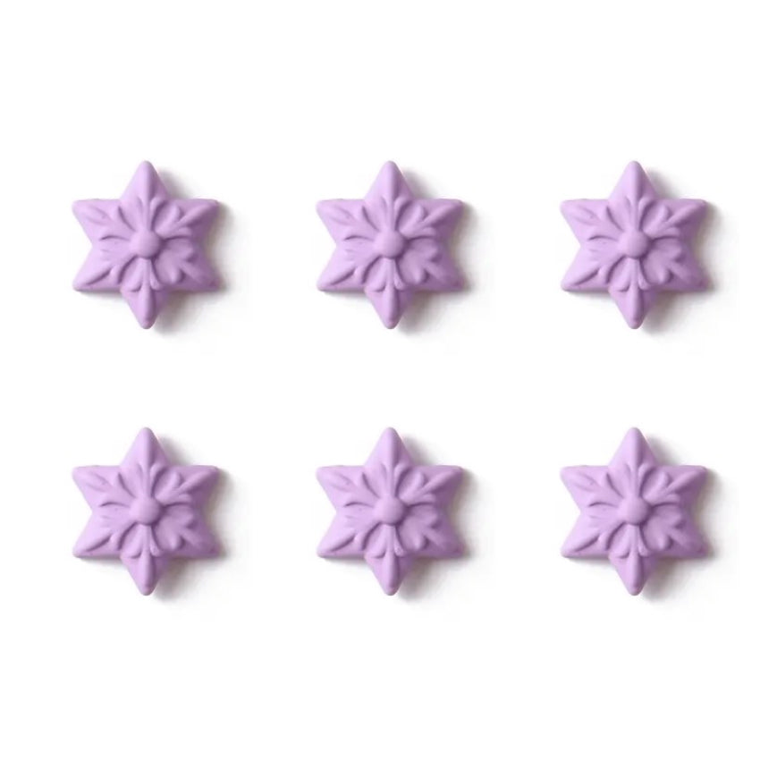 #233-238 2PCS Purple Matte Nail Charm Medieval