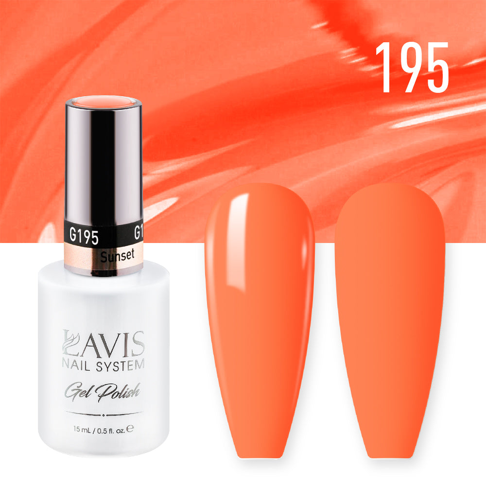 LAVIS 195 Sunset - Nail Lacquer 0.5 oz