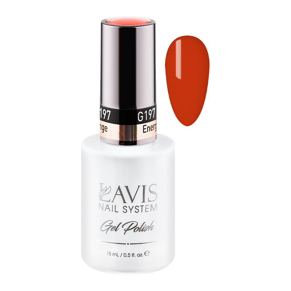 LAVIS 197 Energetic Orange - Gel Polish 0.5oz