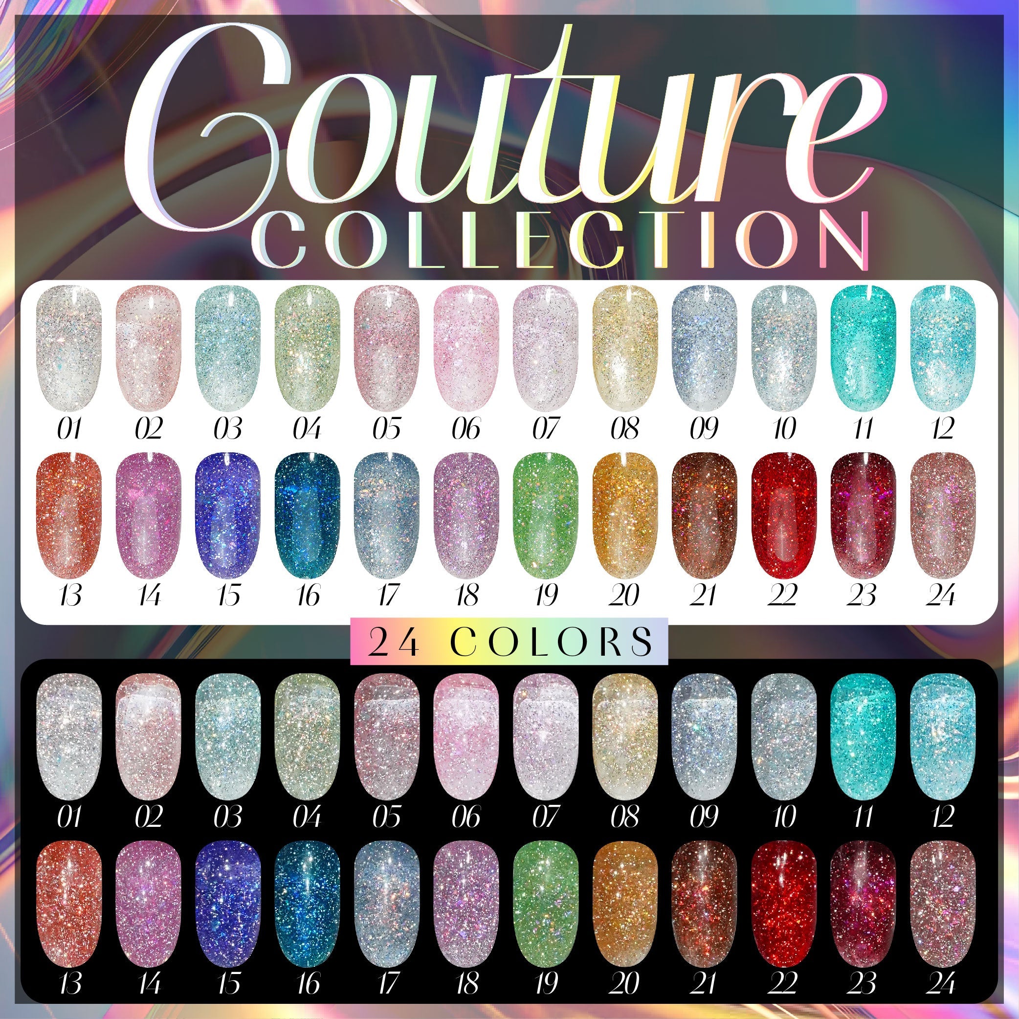 LAVIS Glitter G04 - 19 - Gel Polish 0.5 oz - Couture Collection