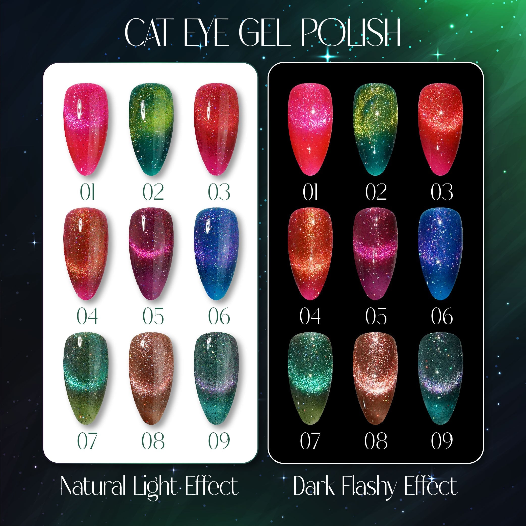 LAVIS Cat Eye CE6 - 08 - Gel Polish 0.5 oz - Starlight Collection