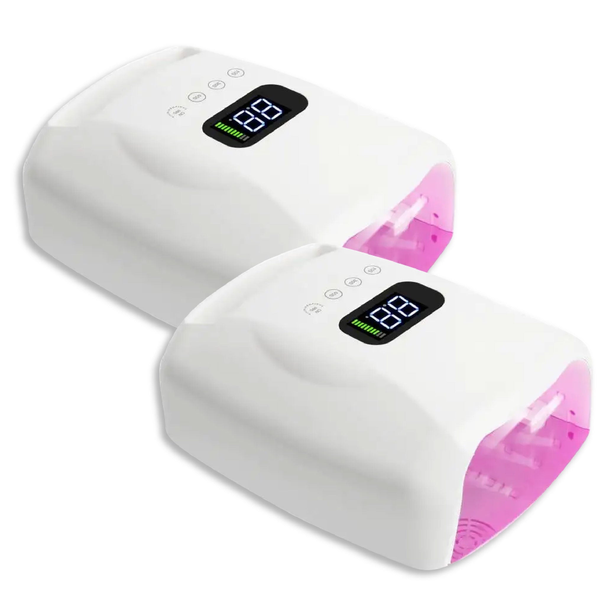 Set 2 Rechargeable Cordless LED/UV Nail Lamps 96W
