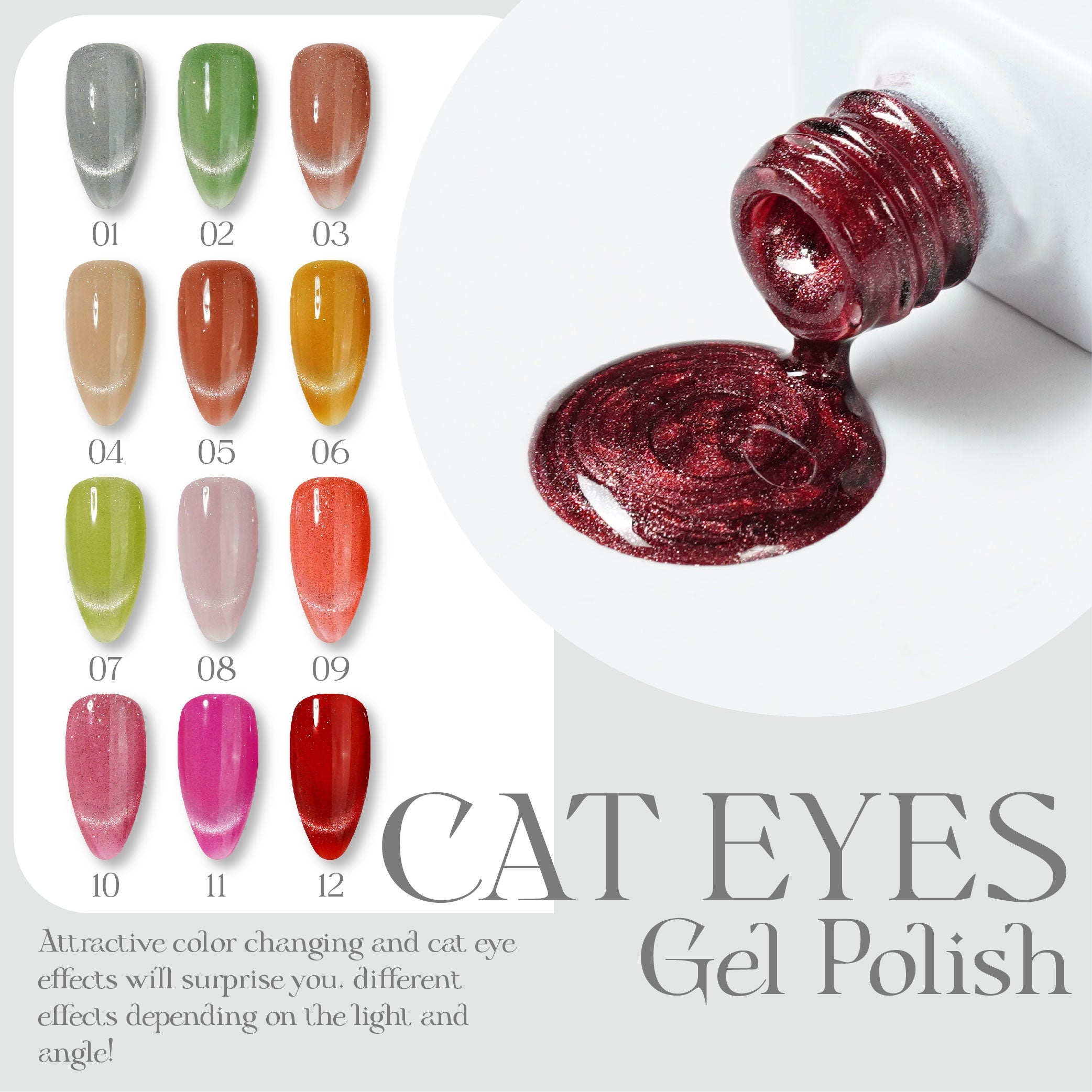 LAVIS Cat Eyes CE1 - Gel Polish 0.5 oz - Cozy Cashmere Collection