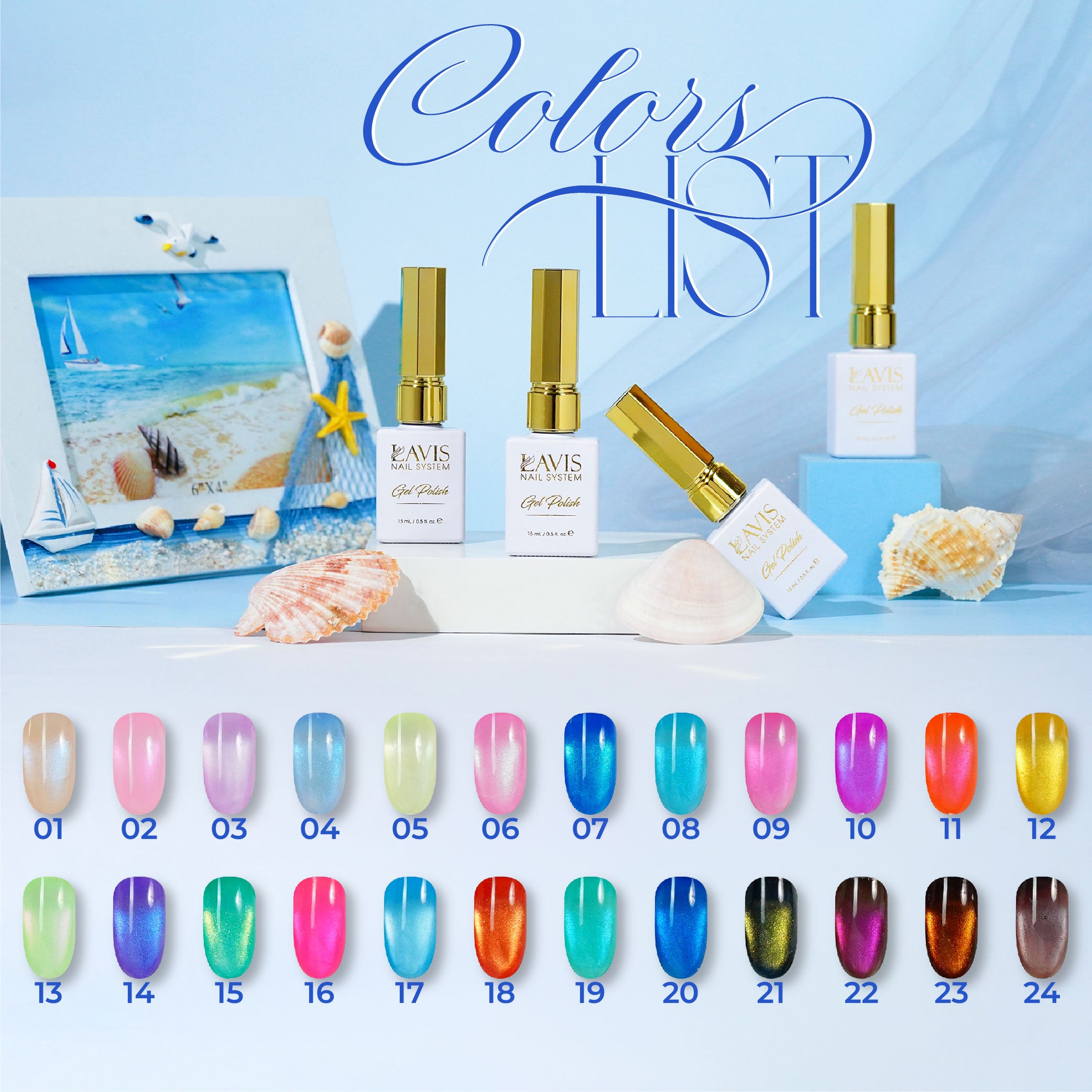 LAVIS OP - 05 - Gel Polish 0.5oz - Opal Collection