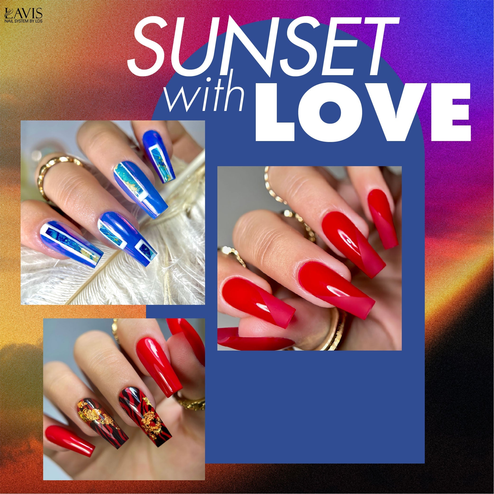 Lavis Gel Sunset With Love Set G5 (6 colors) : 219, 220, 222, 223, 225, 226