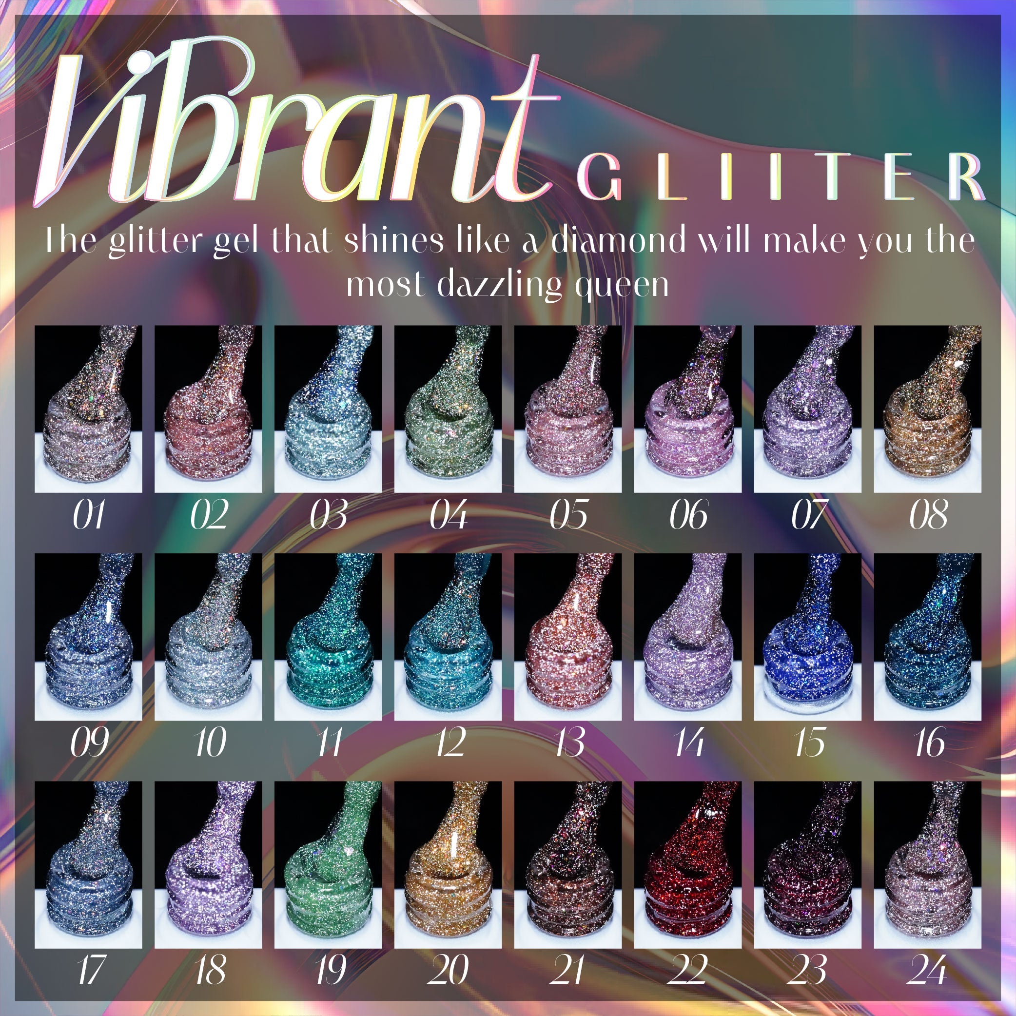 LAVIS Glitter G04 - 23 - Gel Polish 0.5 oz - Couture Collection