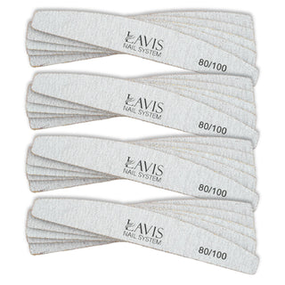 Lavis 50Pcs Halfmoon Files 80/100