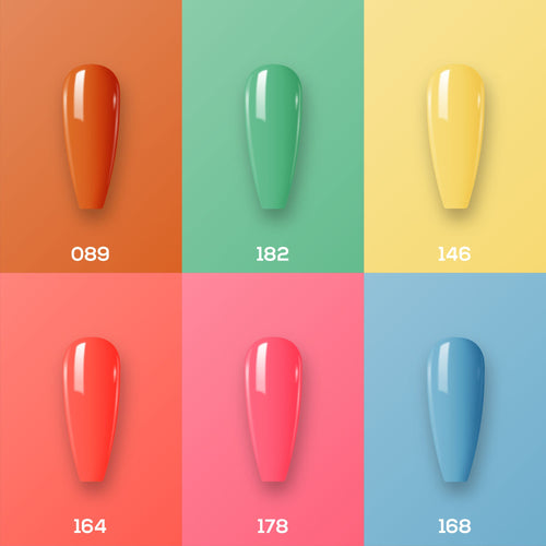 Lavis Gel Color Set 10 (6 colors) : 089; 182; 146; 164; 178; 168
