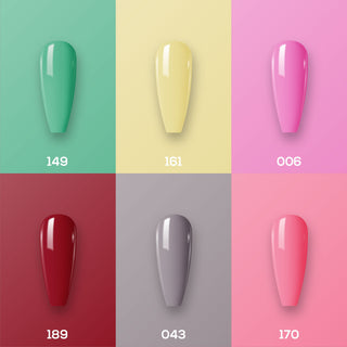 Lavis Gel Color Set 11 (6 colors) : 149; 161; 006; 189; 043; 170