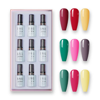 9 Lavis Holiday Gel Nail Polish Collection - SET 12 - 216; 221; 176; 191; 171; 074; 174; 175; 185
