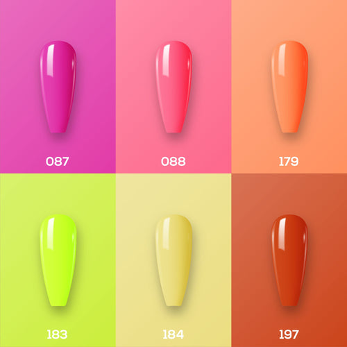 Lavis Gel Color Set 14 (6 colors) : 087; 088; 179; 183; 184; 197