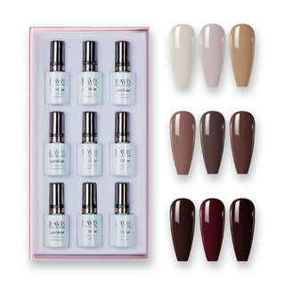9 Lavis Holiday Gel Nail Polish Collection - SET 15 - 229, 230, 231, 232, 233, 234, 235, 236, 237