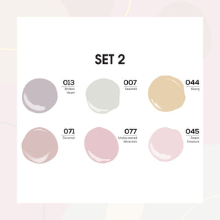 Lavis Gel Color Set 2 (6 colors) : 013; 007; 044; 071; 077; 045