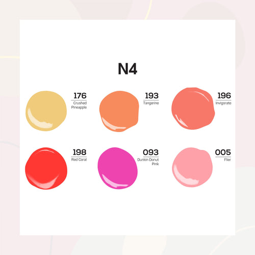 Lavis Healthy Nail Lacquer Summer Set N4 (6 colors) : 176, 193, 196, 198, 093, 005