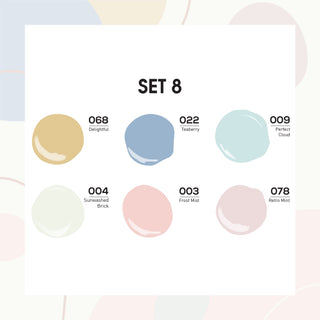 Lavis Gel Color Set 8 (6 colors) : 068; 022; 009; 004; 003; 078