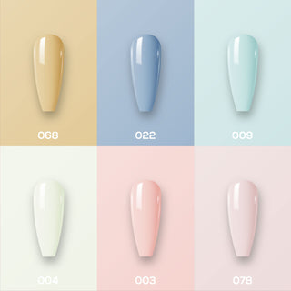 Lavis Gel Color Set 8 (6 colors) : 068; 022; 009; 004; 003; 078
