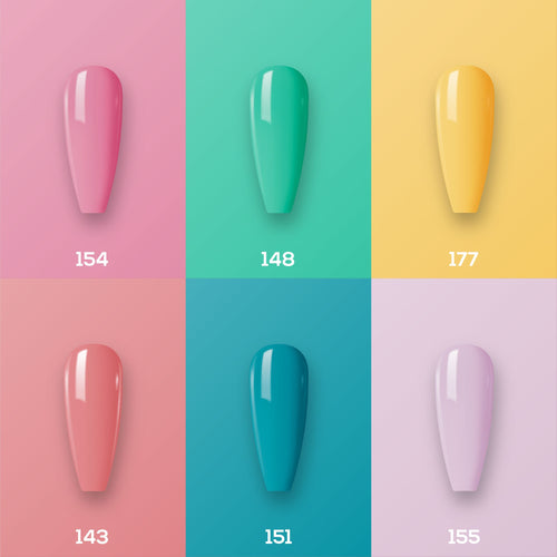 Lavis Gel Color Set 9 (6 colors) : 154; 148; 177; 143; 151; 155