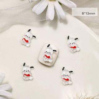 #166 2PCS Dancing Pochacco Nail Charm