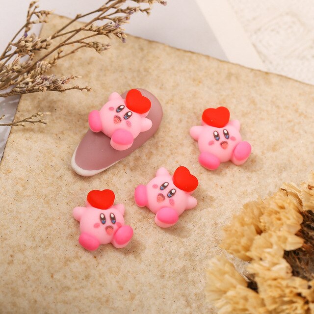 #377-381 2PCS Kirby Nail Charm