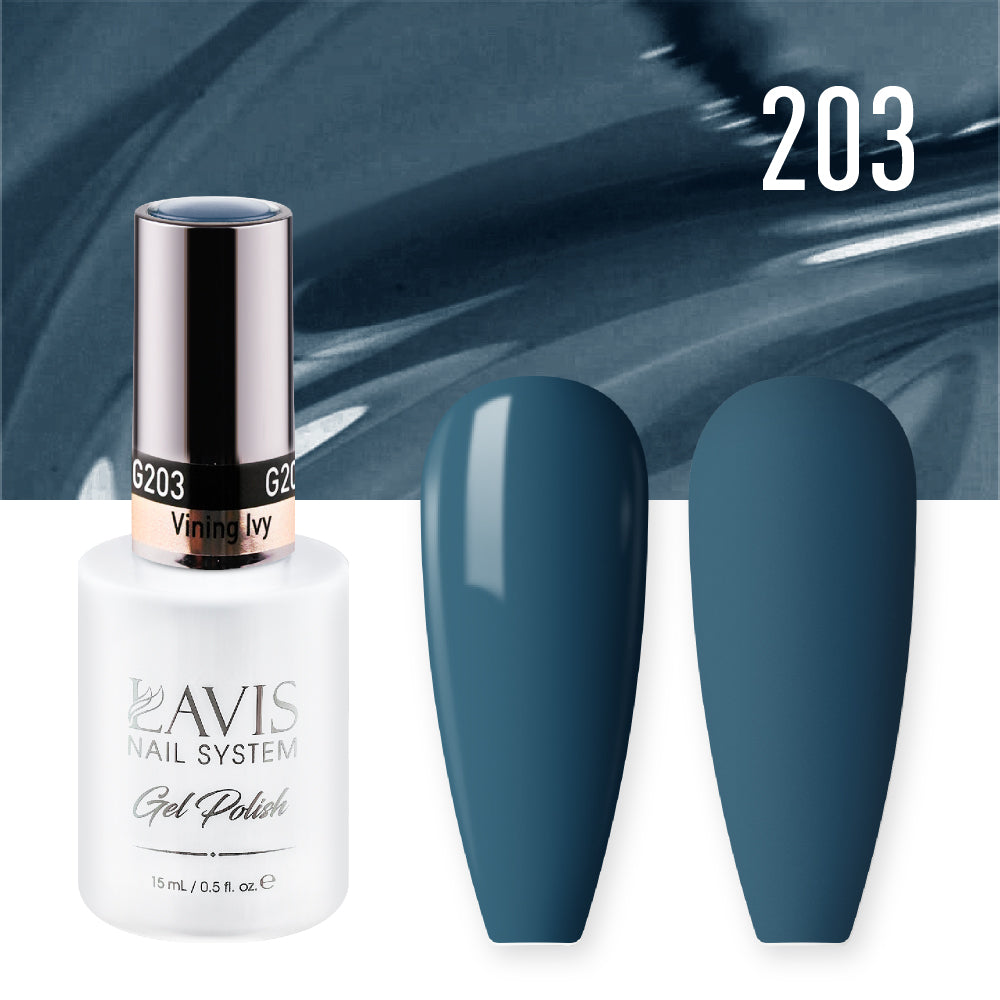 LAVIS 203 Vining Ivy - Gel Polish & Matching Nail Lacquer Duo Set - 0.5oz