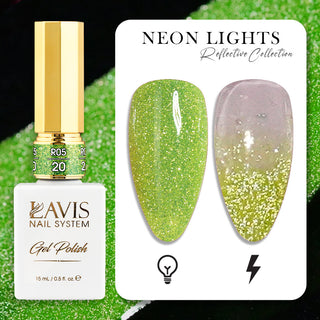 LAVIS Reflective R05 - Set 48 Colors - Gel Polish 0.5 oz