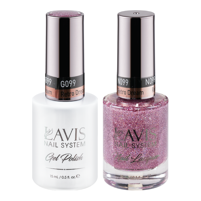 LAVIS Holiday Gift Bundle Set 21: 7 Gel & Lacquer, 1 Base Gel, 1 Top Gel - 097; 098; 099; 100; 102; 106; 107