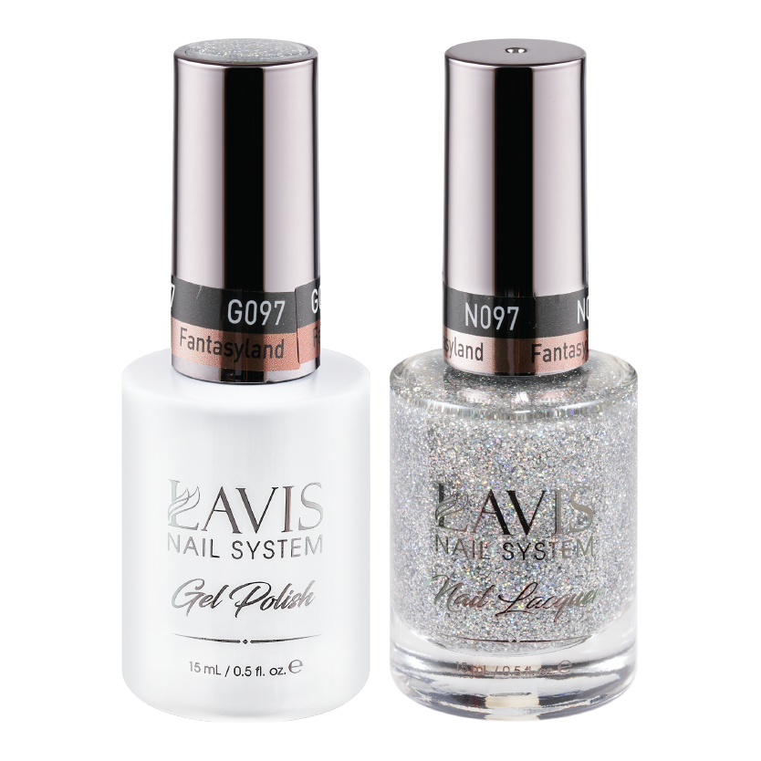 LAVIS Holiday Gift Bundle Set 21: 7 Gel & Lacquer, 1 Base Gel, 1 Top Gel - 097; 098; 099; 100; 102; 106; 107