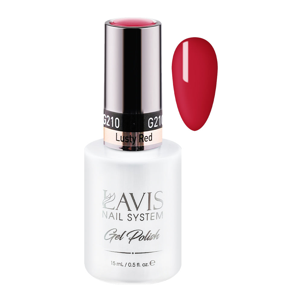 LAVIS 210 Lusty Red - Gel Polish 0.5oz