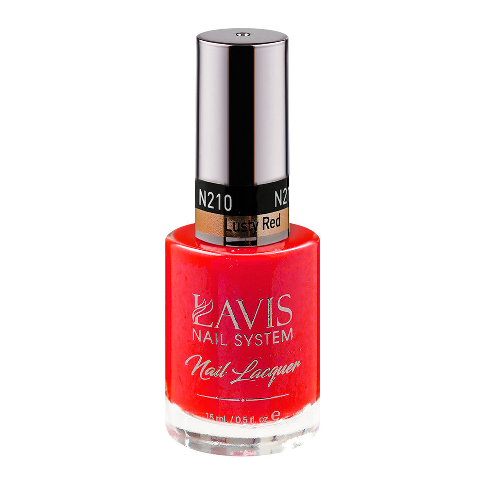 LAVIS 210 Lusty Red - Nail Lacquer 0.5 oz