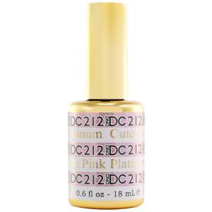  DND DC Gel Polish 212 - Glitter, Pink Colors - Cute Pink by DND DC sold by DTK Nail Supply