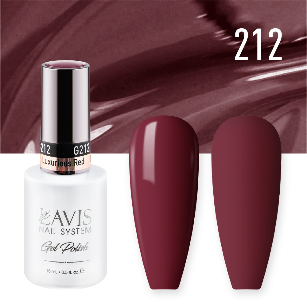 LAVIS 212 Luxurious Red - Nail Lacquer 0.5 oz