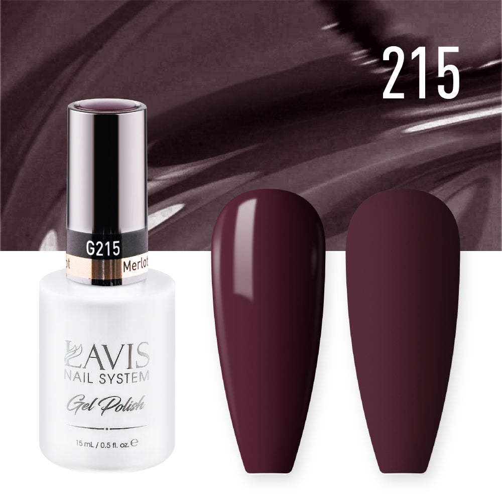 LAVIS 215 Merlot - Gel Polish 0.5oz