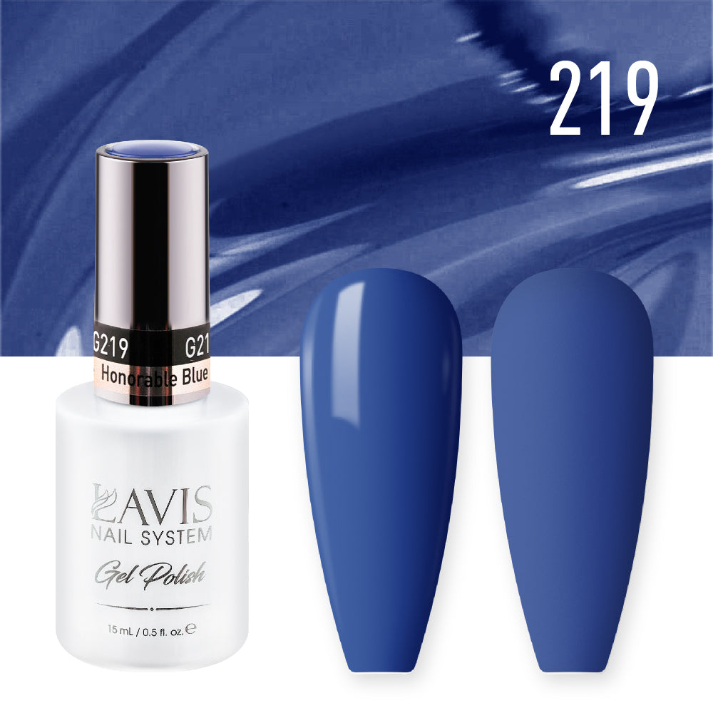 LAVIS 219 Honorable  Blue - Nail Lacquer 0.5 oz