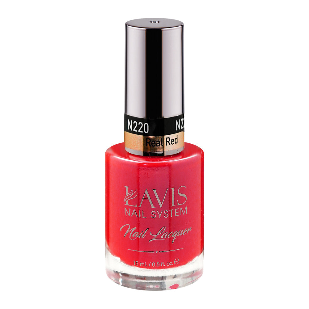 LAVIS 220 Real Red - Nail Lacquer 0.5 oz